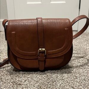 Faux Leather Crossbody Bag